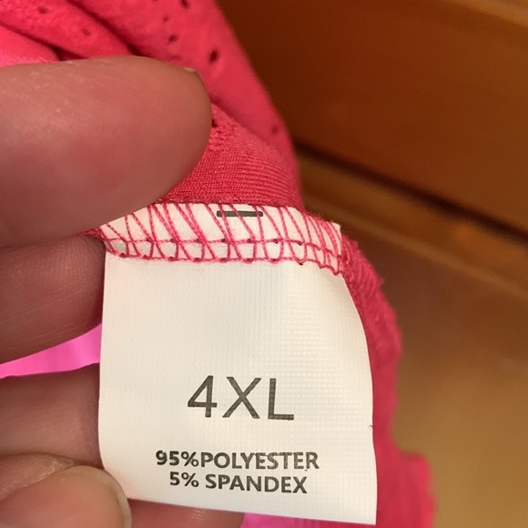 Pink Sleeveless Eyelet Tank 4X - Picture 4 of 6